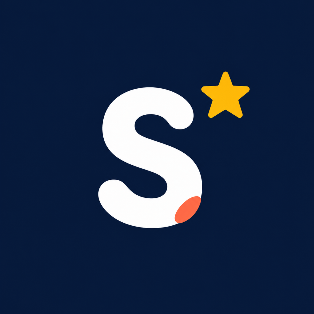logo s fond bleu
