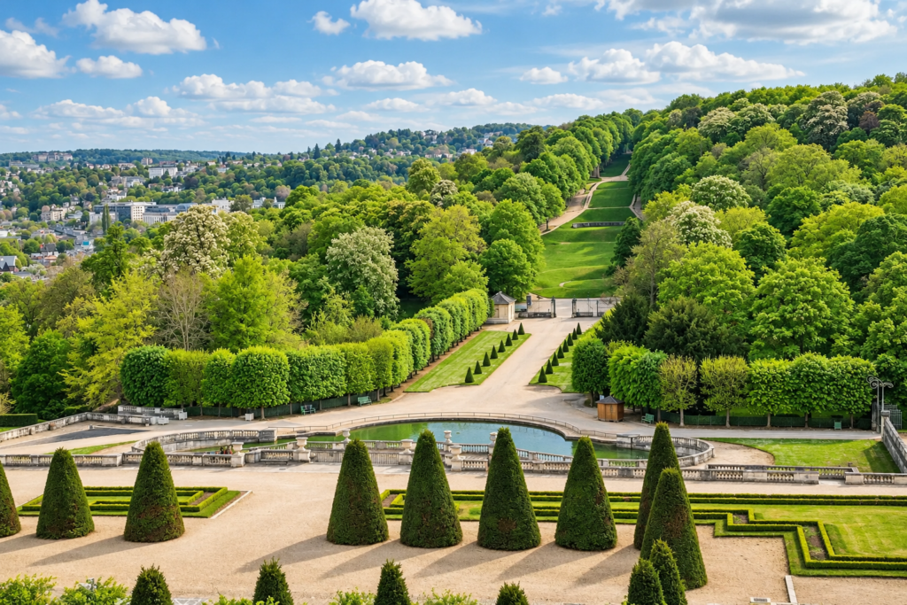 jardin à la française en perspective